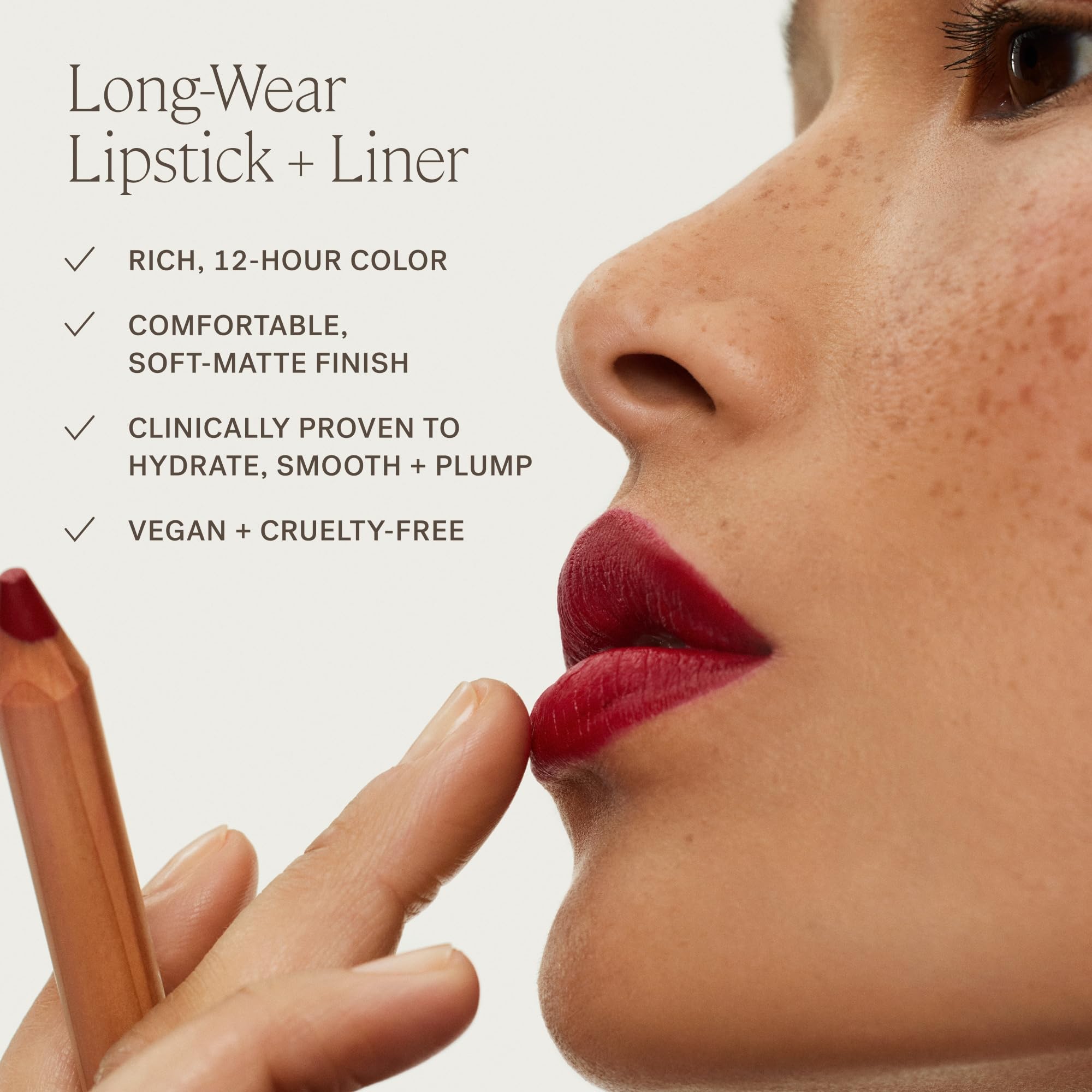 ILIA - Lip Sketch Hydrating Crayon | Hydrate, Plump, Smooth, Strengthen | Long Lasting up to 12-Hours, Bleed-Resistant, Soft-Matte | Barrier-Building, Non-Toxic, Cruelty-Free (Banquette) - Image 7