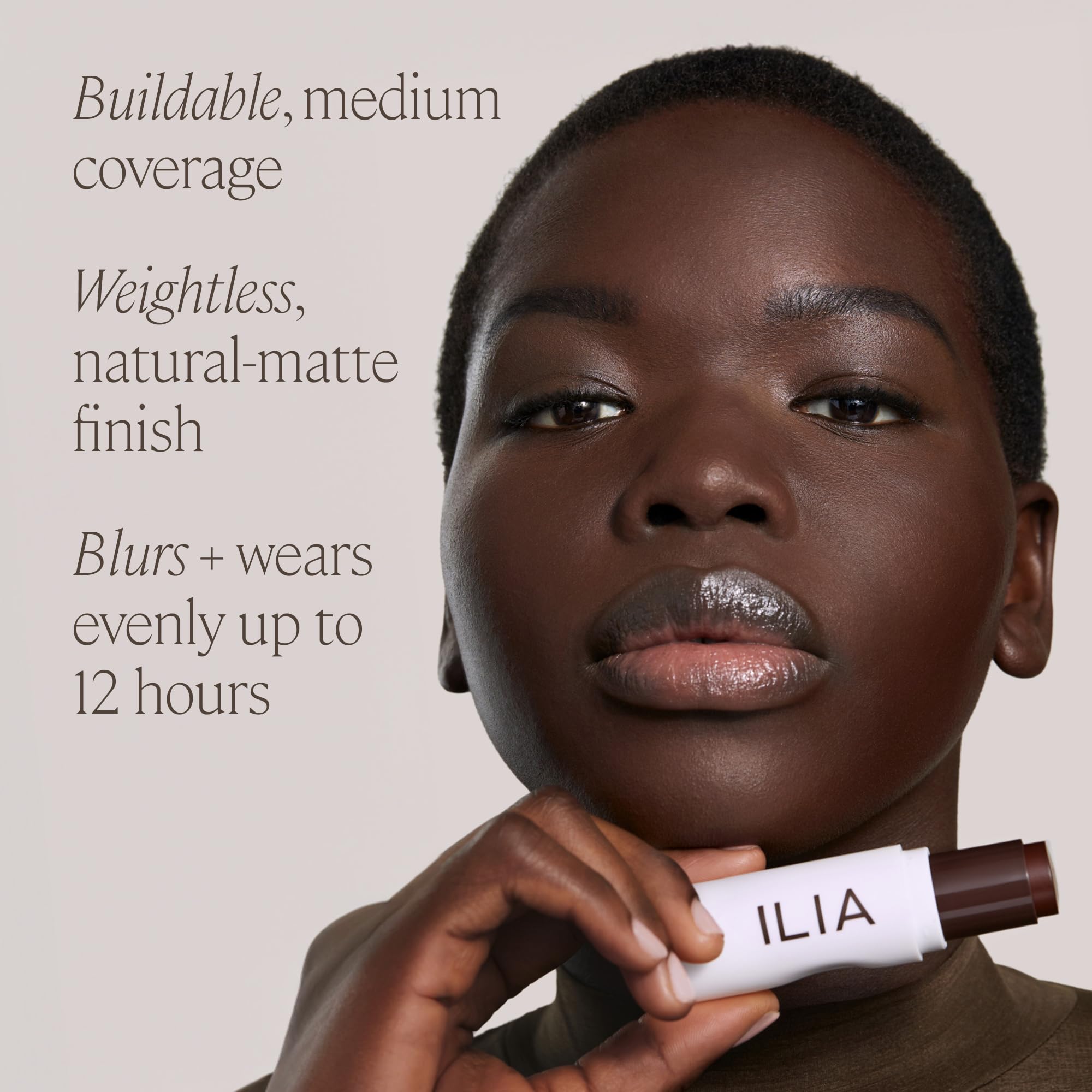 ILIA - Skin Rewind Complexion Stick - Foundation + Concealer + Skincare | Non-Toxic, Vegan, Cruelty-Free, Clean Makeup (1N - Hinoki, 0.35 oz | 10 g) - Image 6